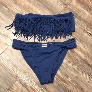 Strapless L space bikini